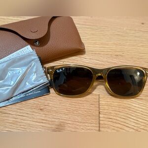 Ray-Ban Amber Sunglasses with Case